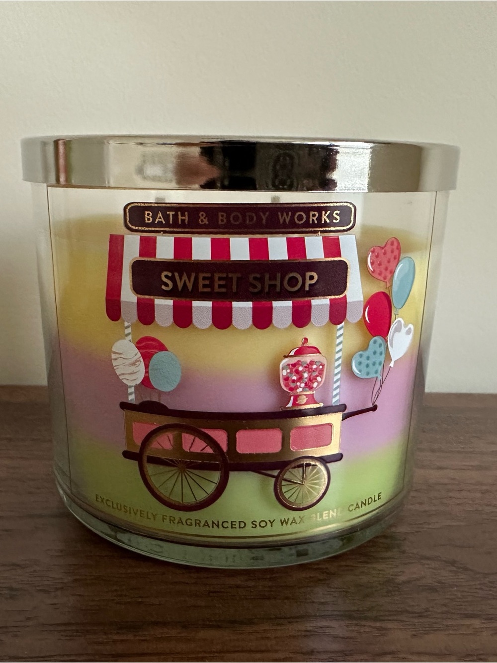 Bath & Body Works Sweet Shop layered 3-Wick Candle